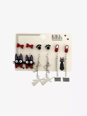 Studio Ghibli Kiki's Delivery Service Broom & Jiji Earring Set Hot Topic
